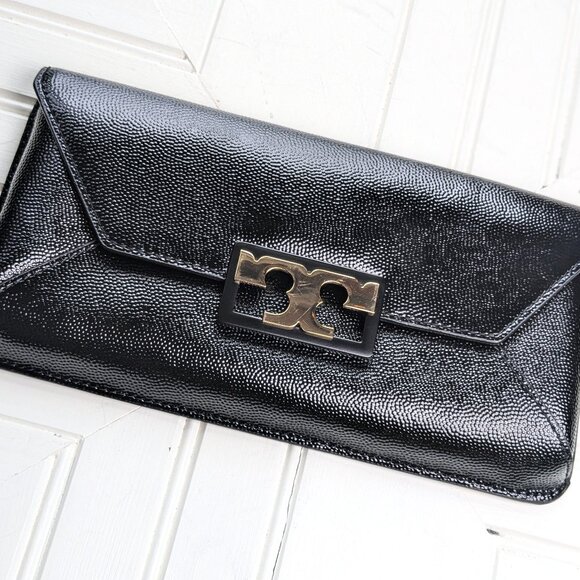 TORY BURCH Gigi Patent Clutch Bag - Picture 5 of 16